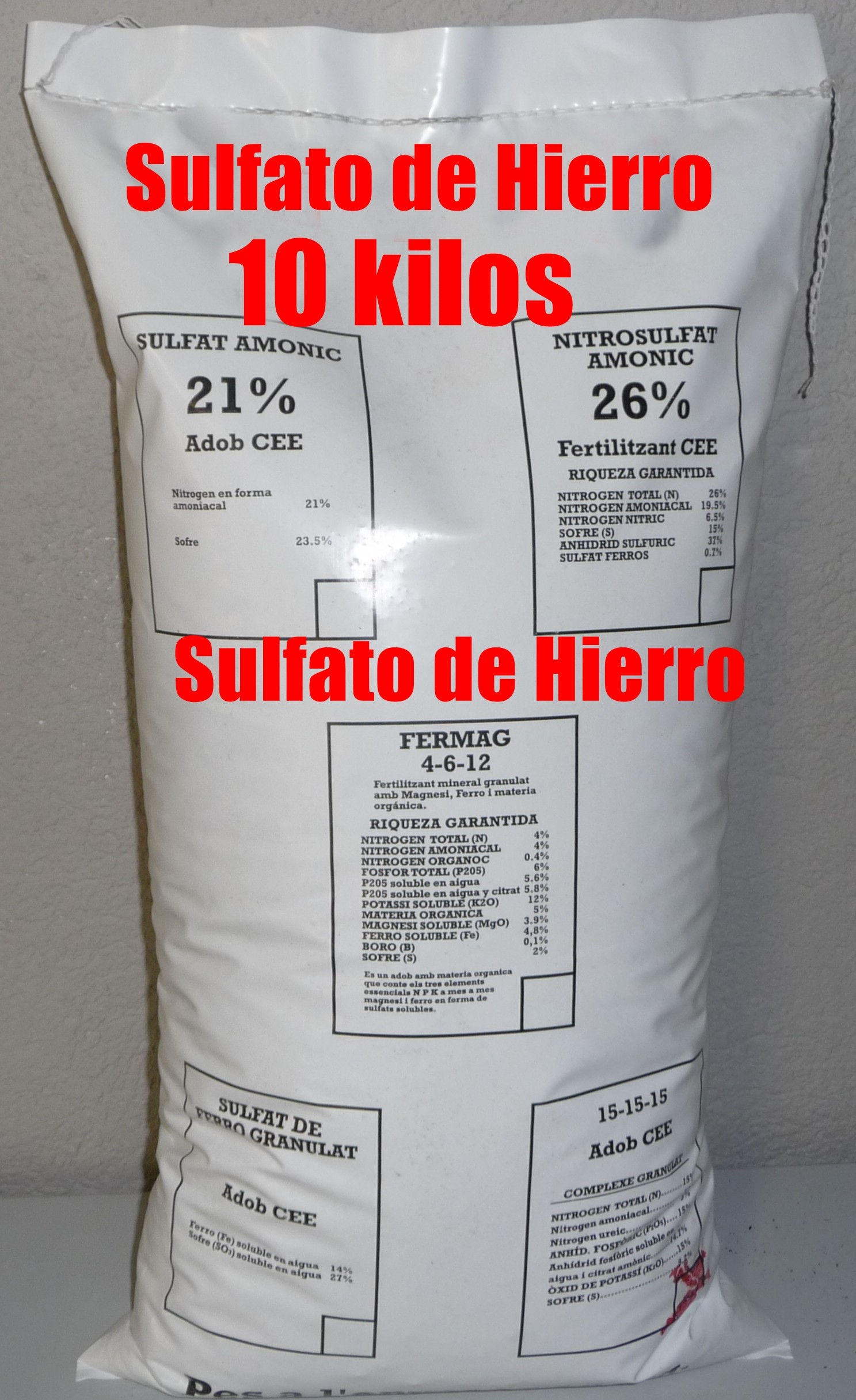 SULFATO HIERRO 17% - Mezcla Perfecta